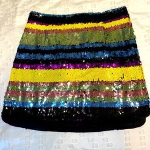 Sparkly Sequin High Waisted Skirt. Perfect for NYE. By Egreis designer.